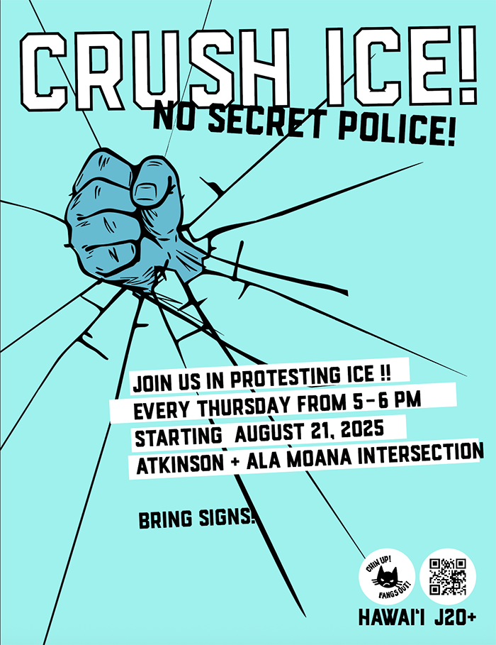 CRUSH ICE! NO SECRET POLICE!